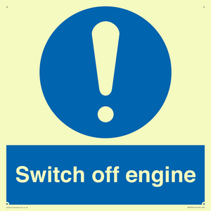 Switch off engine